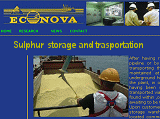 Econova Srl - Melilli / Solidificazione zolfo, stoccaggio e trasporto Sulphur solidification process - storage and transportation
