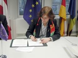 Loyola De Palacio,commissario ai trasporti della UE