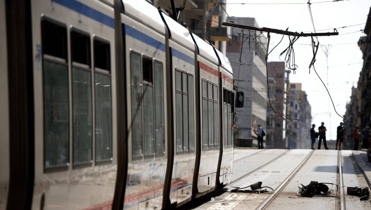 Camion con autoscala trancia cavi elettrici, tram bloccati a Palermo