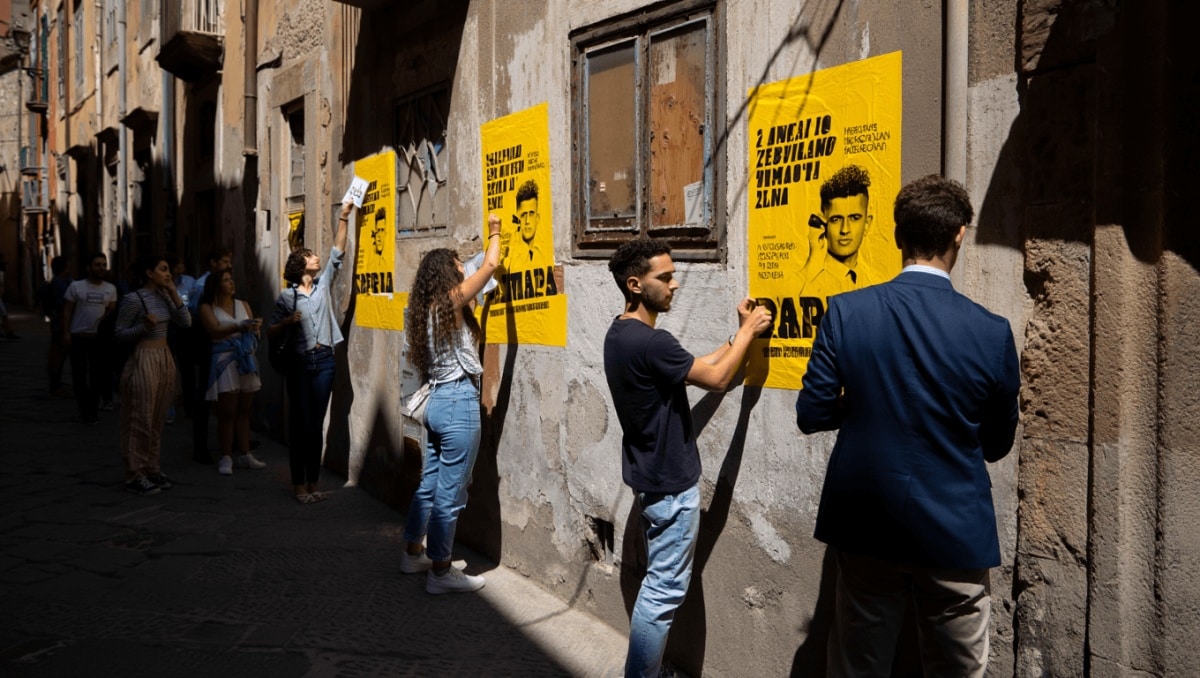 Cartoline antimafia a Palermo, autori Faraone e gruppo di Italia Viva