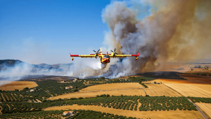 Incendi in Sicilia, in azione i canadair per salvare le aziende agricole