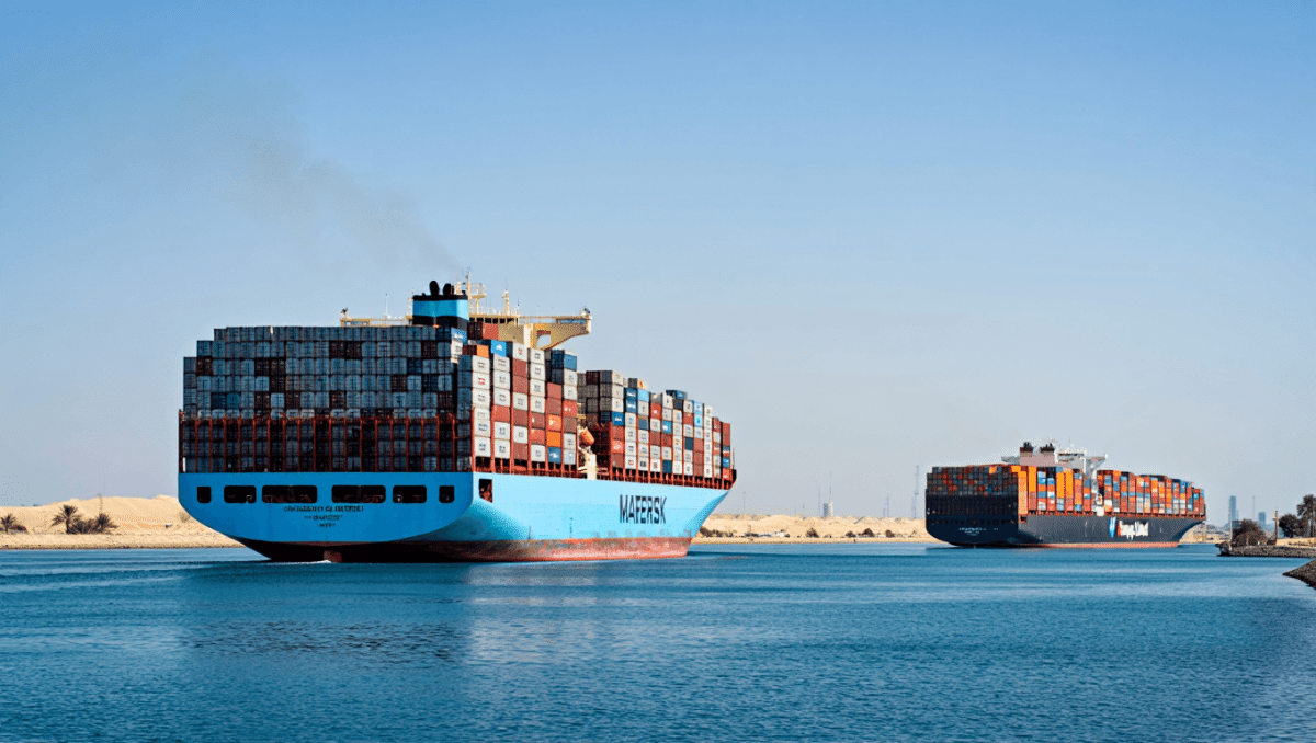 Maersk e Hapag Lloyd riportano una linea Asia-Med attraverso Suez