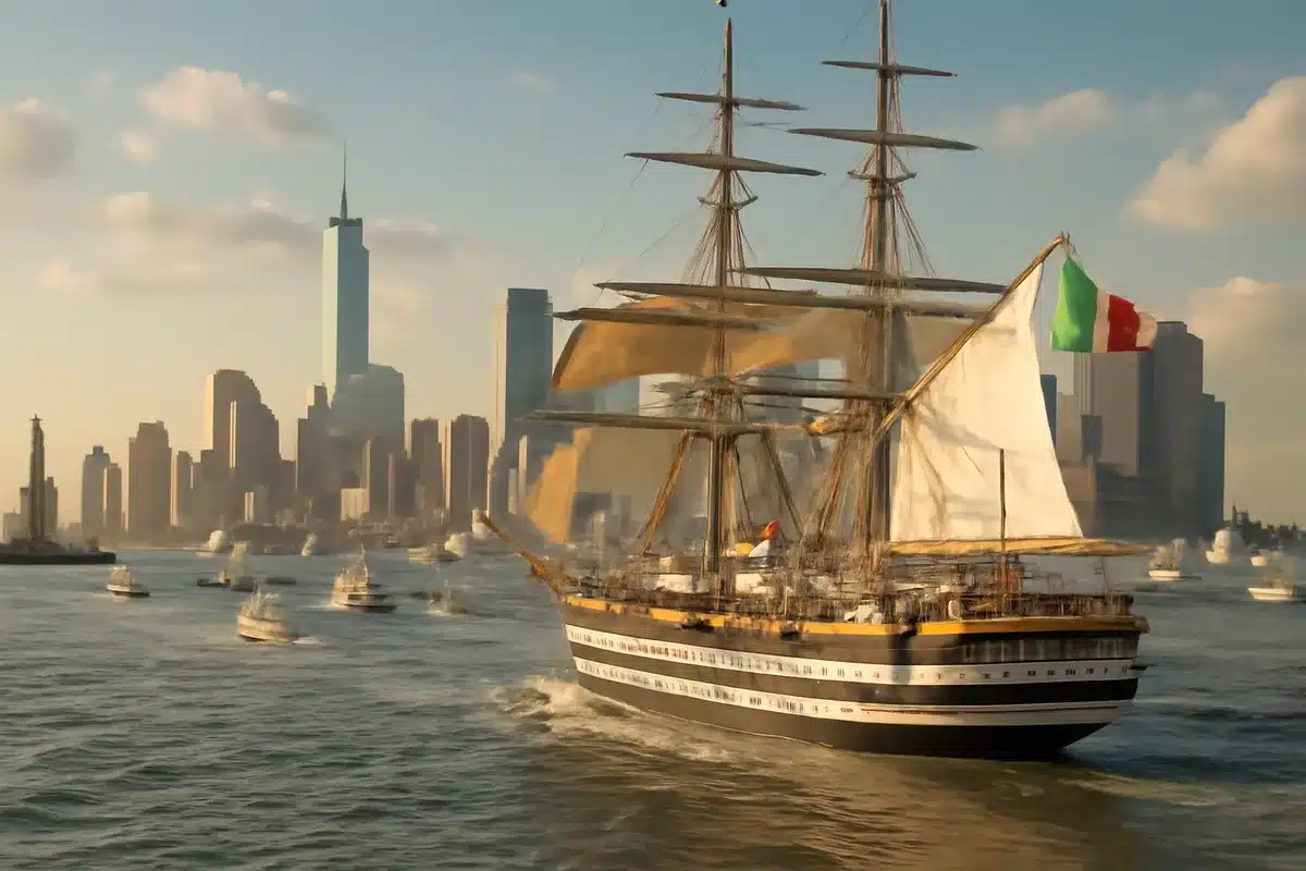 Amerigo Vespucci incanta New York: migliaia in fila per visitarla