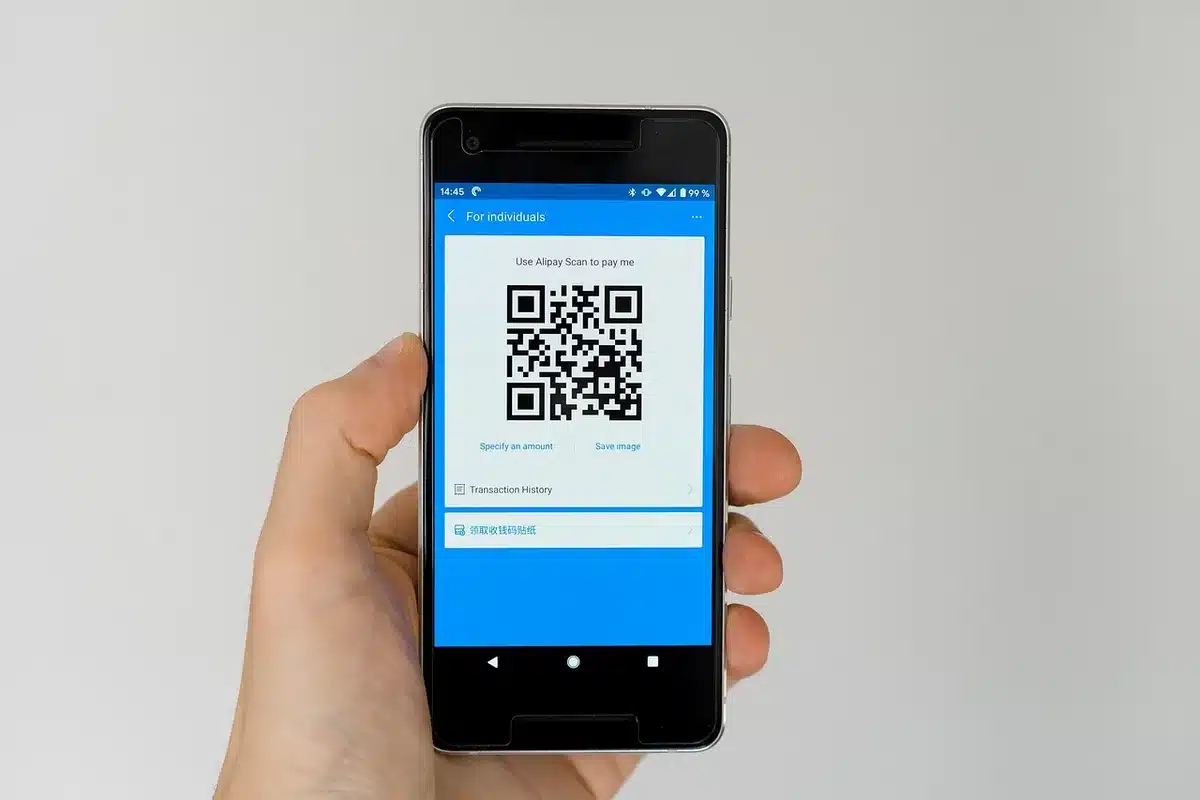 Interfaccia di un'app di pagamento su smartphone per la registrazione della barca