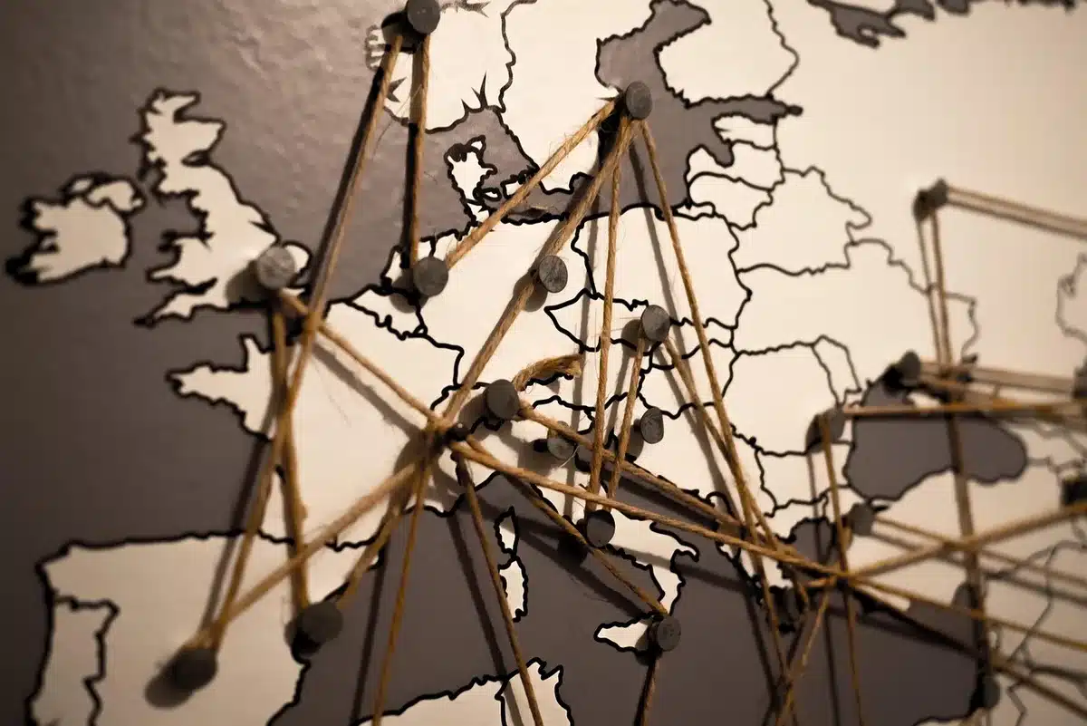 Planimetria del piano di sviluppo logistico con lotti numerati